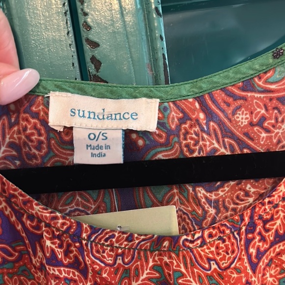 Sundance Sunrise Paisley Kaftan Top EUC - Picture 3 of 6